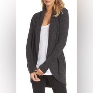 CozyChic Lite® Circle Cardi Barefoot Dreams XS/S Carbon/Black Heather